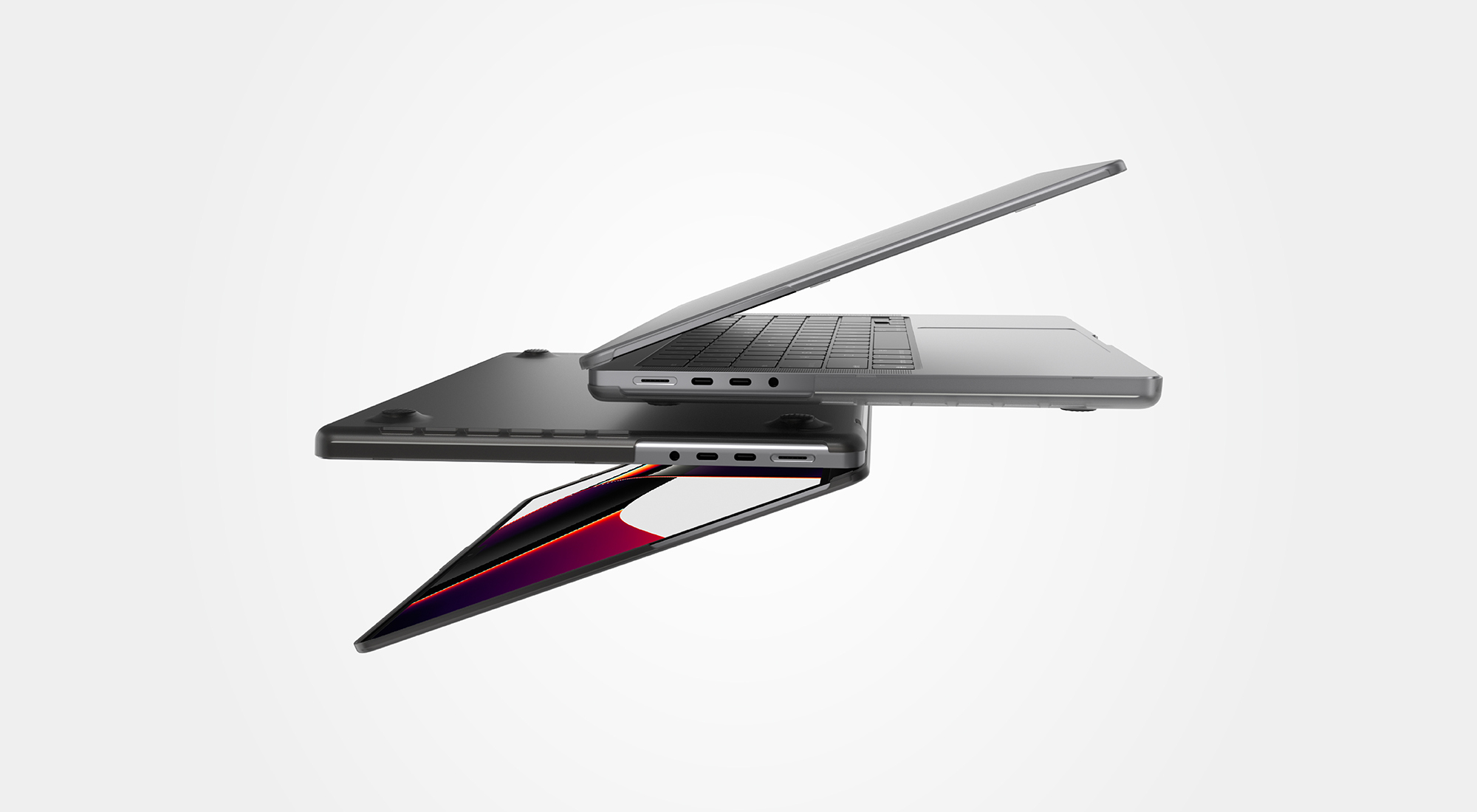 NUDE MacBook 透白/透黑磨砂筆電保護殼