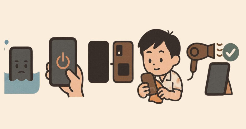 手機進水要做