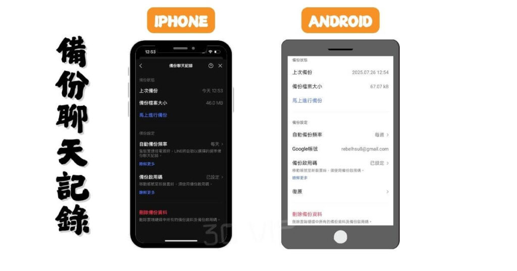 LINE備份完整教學|聊天紀錄轉移、清理快取、跨裝置登入2025全攻略 3 line備份聊天記錄