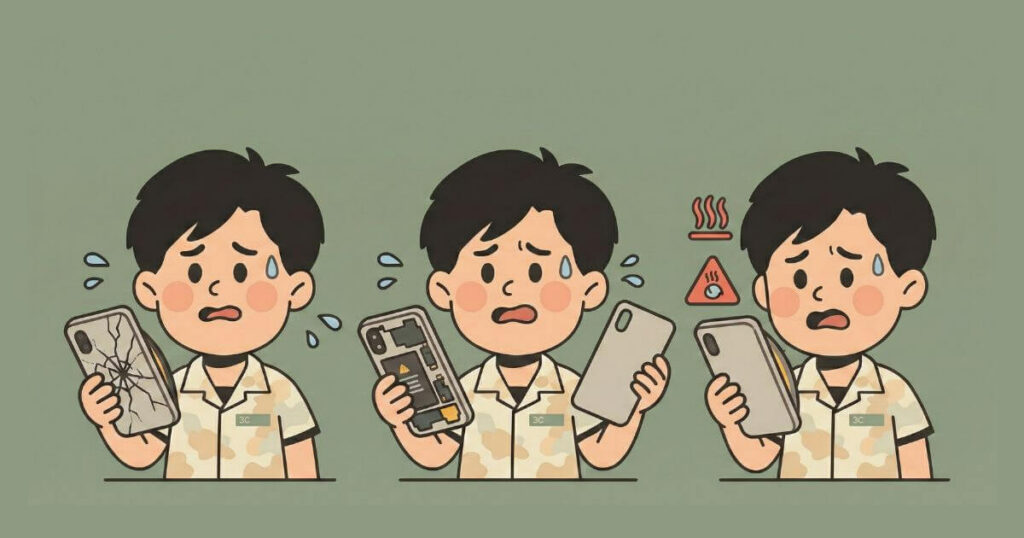 手機背蓋更換完整指南|背蓋破裂怎麼辦?價格、材質與維修流程一次了解【2026更新】 3 手機背蓋破裂