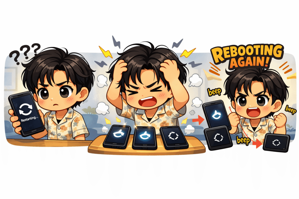 手機一直重開機怎麼辦?7大原因與解決方法【2026完整教學】|台北市中山區手機維修 3 手機重啟