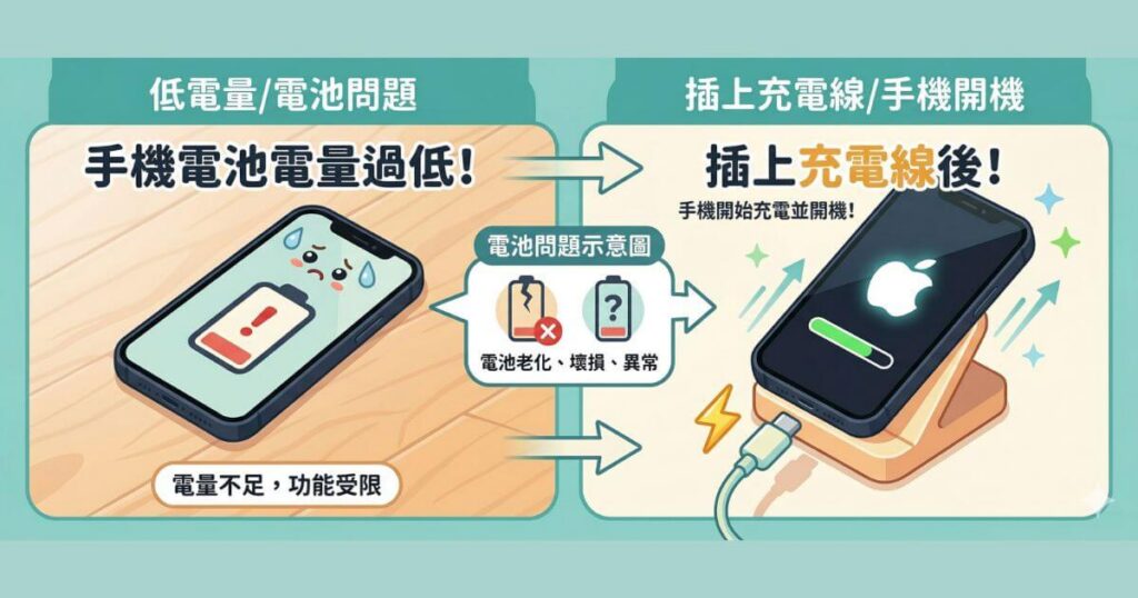 iPhone黑屏怎麼辦?完整教學+故障判斷,一篇搞懂要不要維修!2026台北市中山區 4 手機充電